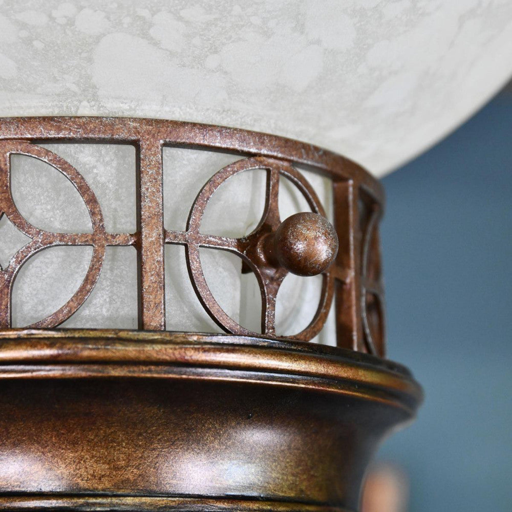 View of the ornate finial