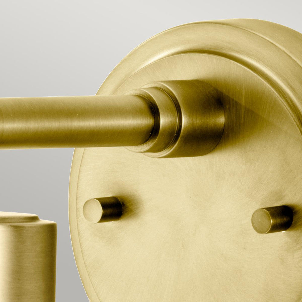 View of the brass backplate
