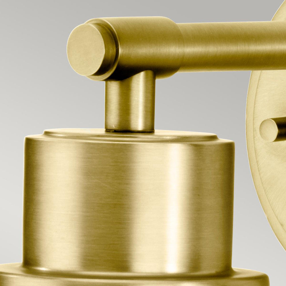 Magnified view of the brass top fix bracket