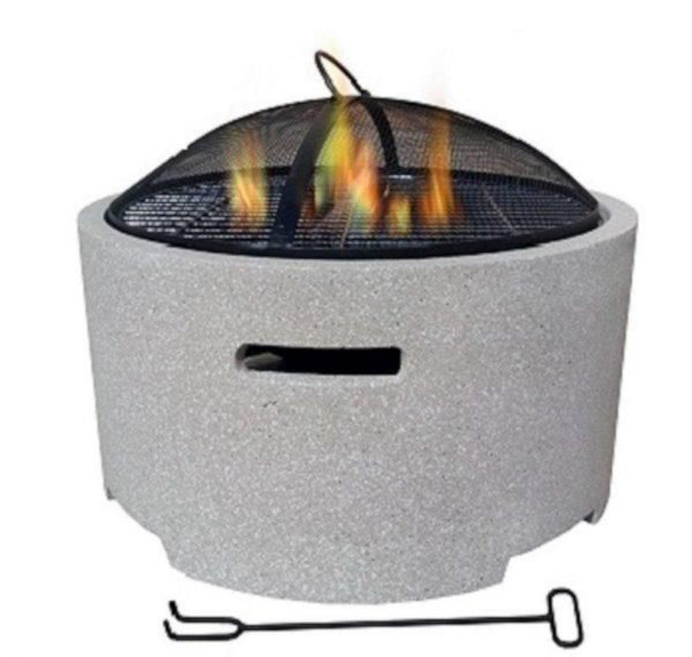 'Norton' Modern Stone Impression Fire Pit