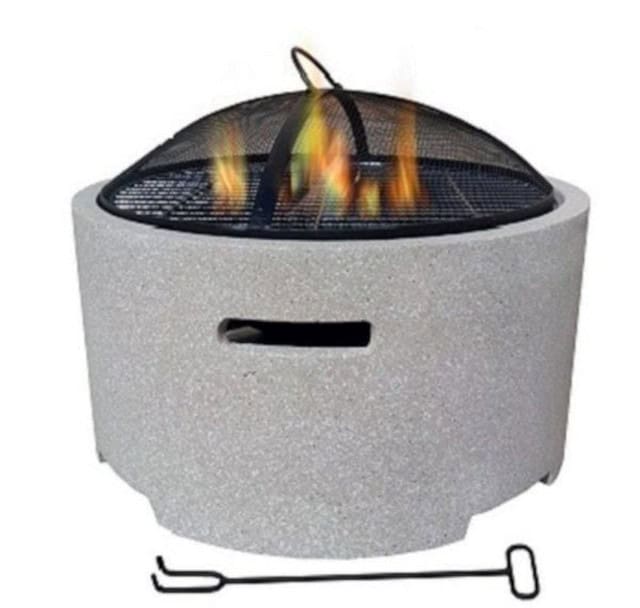 'Norton' Modern Stone Impression Fire Pit - thumbnail