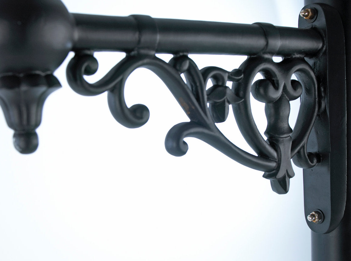 Antique Brass Dorchester Wall Light On Ornate Bracket