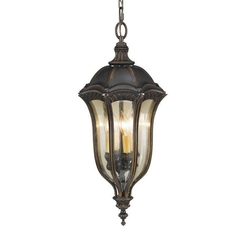 Ornate Hour Glass Shaped Chain Lantern