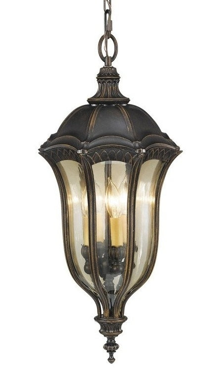 Ornate Hour Glass Shaped Chain Lantern