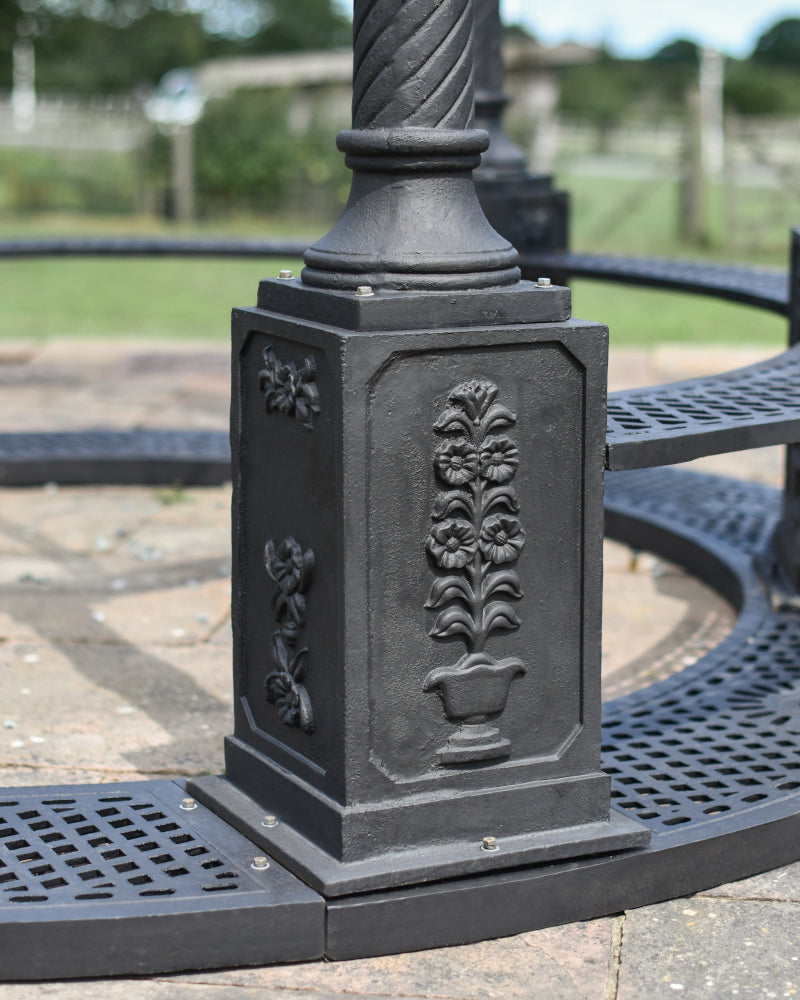 Embossed floral motif