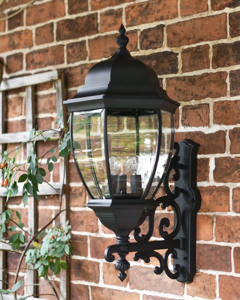 Ornate Victorian 'Gidea' Bottom Fix Wall Lantern
