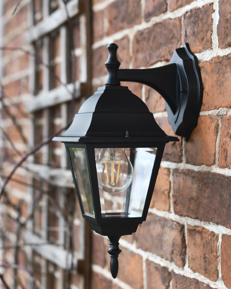 Side profile of the Victorian inspired wall light 