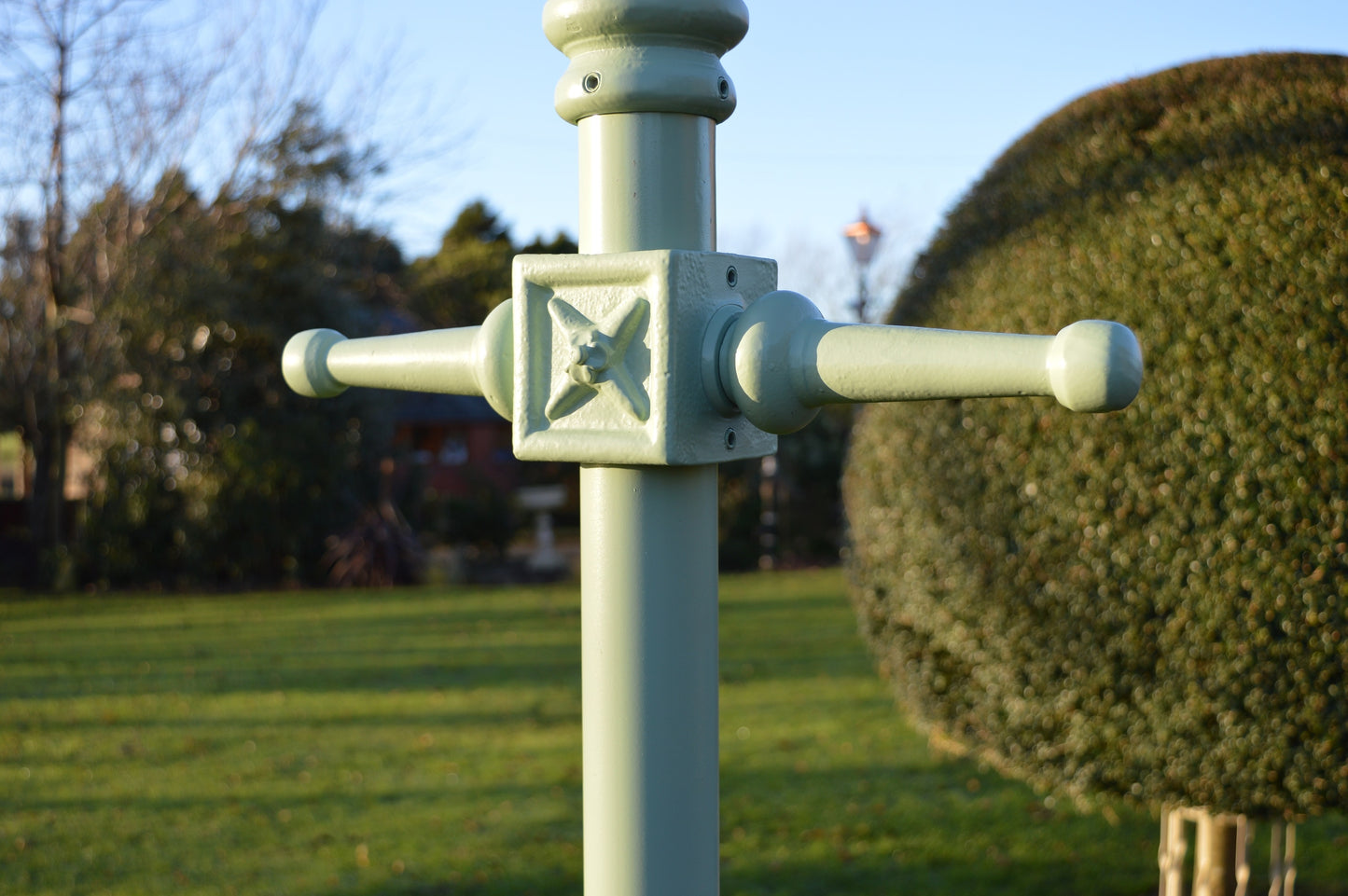 Pale Green Victorian Garden Lamp Post 2.3m