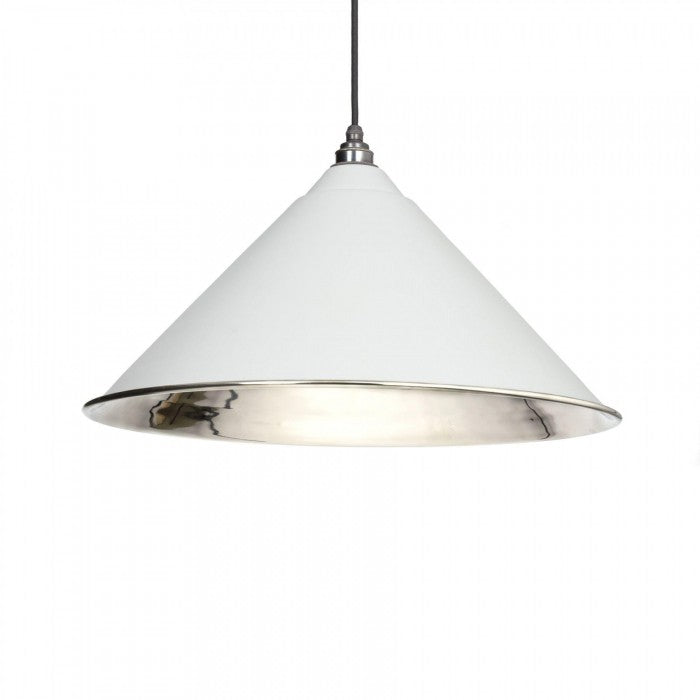 Baby Blue Conical-Shaped Hanging Pendant Light