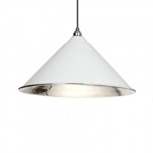 Baby Blue Conical-Shaped Hanging Pendant Light