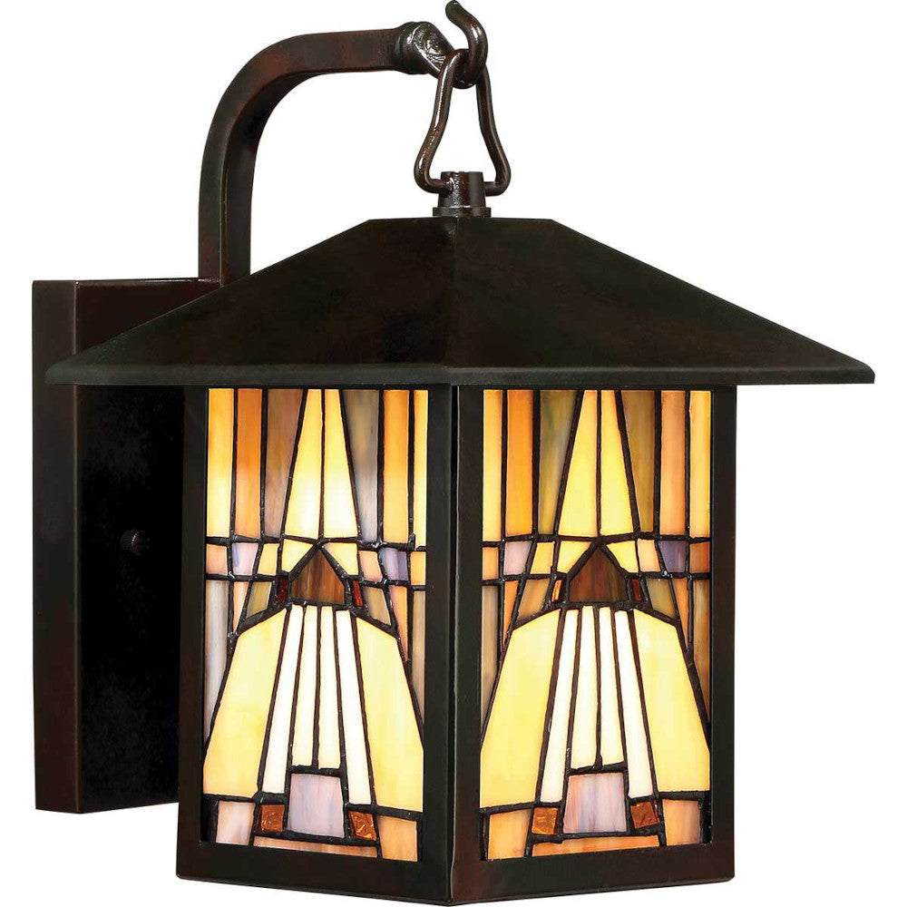 'Parnham' Small Geometric Bronze Wall Light
