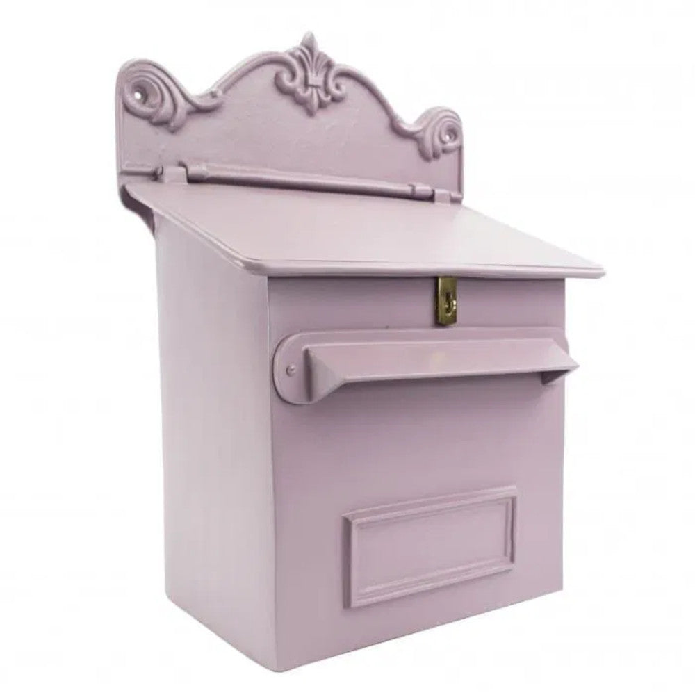 Side view of the Lilac Cambourne Secure Parcel Box Wall Mount