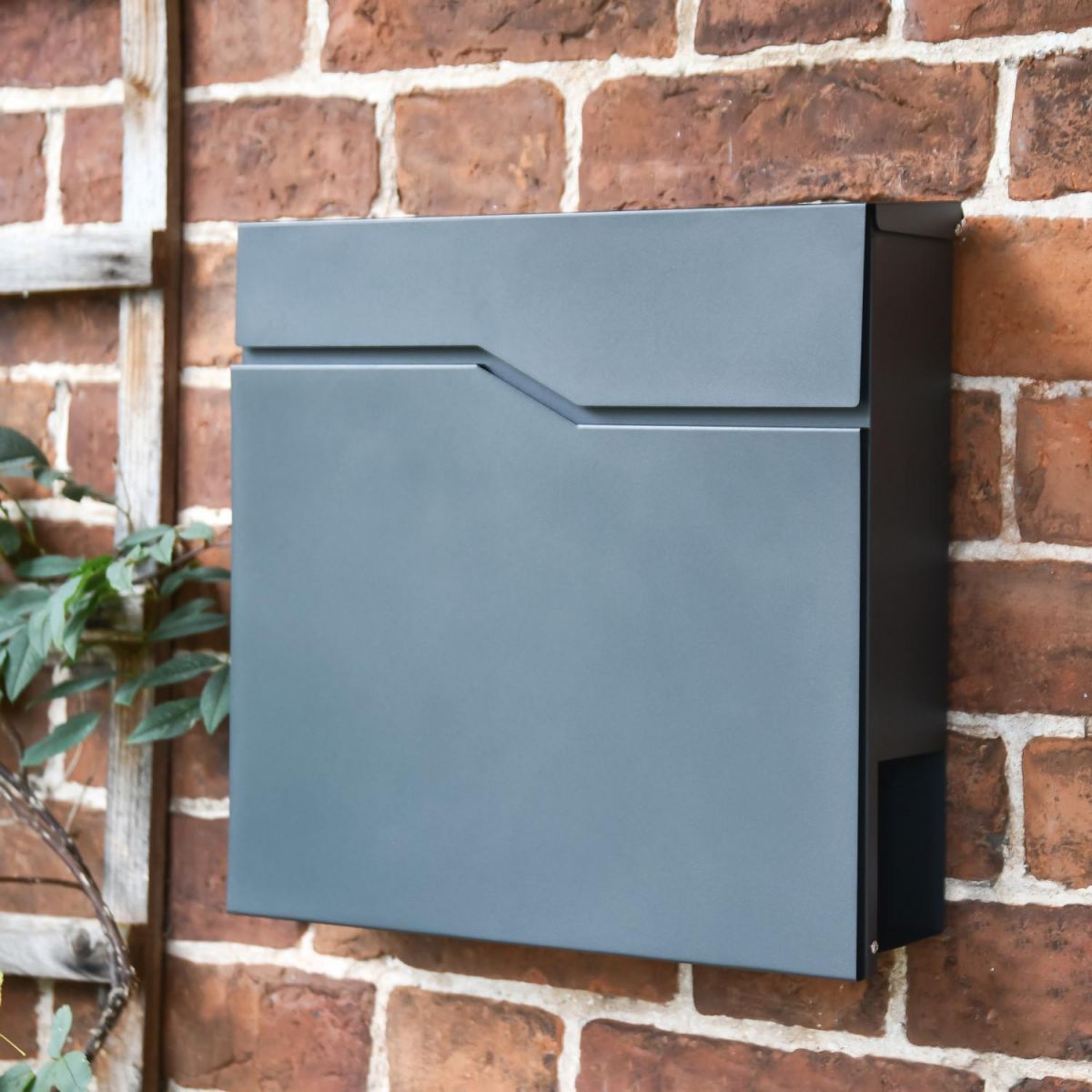 'Paxton' Granite Grey Wall Mounted Post And Newspaper Holder
