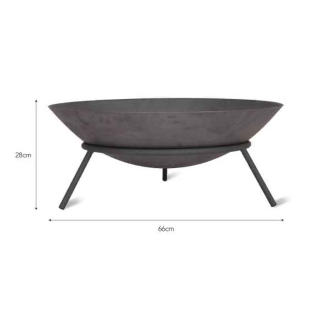 Dimensions for the 'Peckforton' Cast Iron Fire Pit 