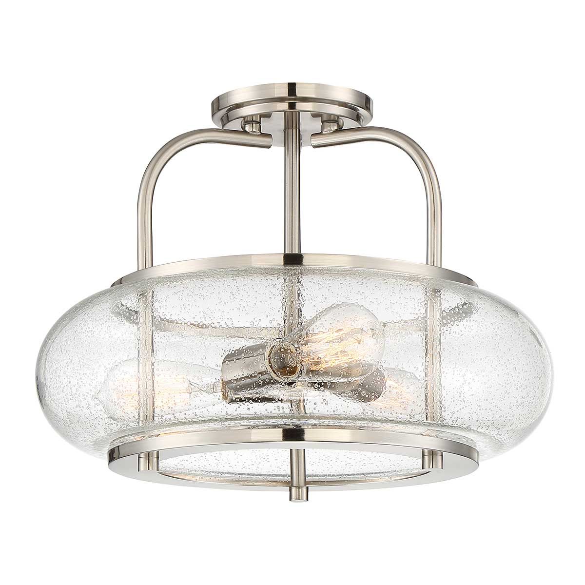 'Penrice' Semi Flush Pendant Light - 3 Light