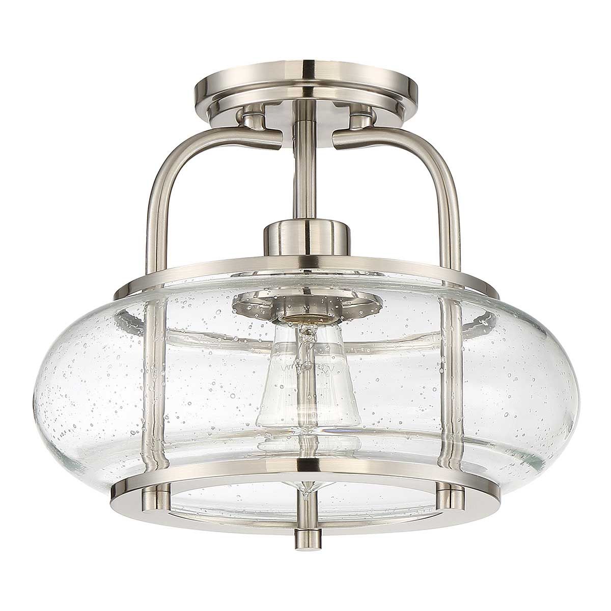 The semi flush light not illuminated