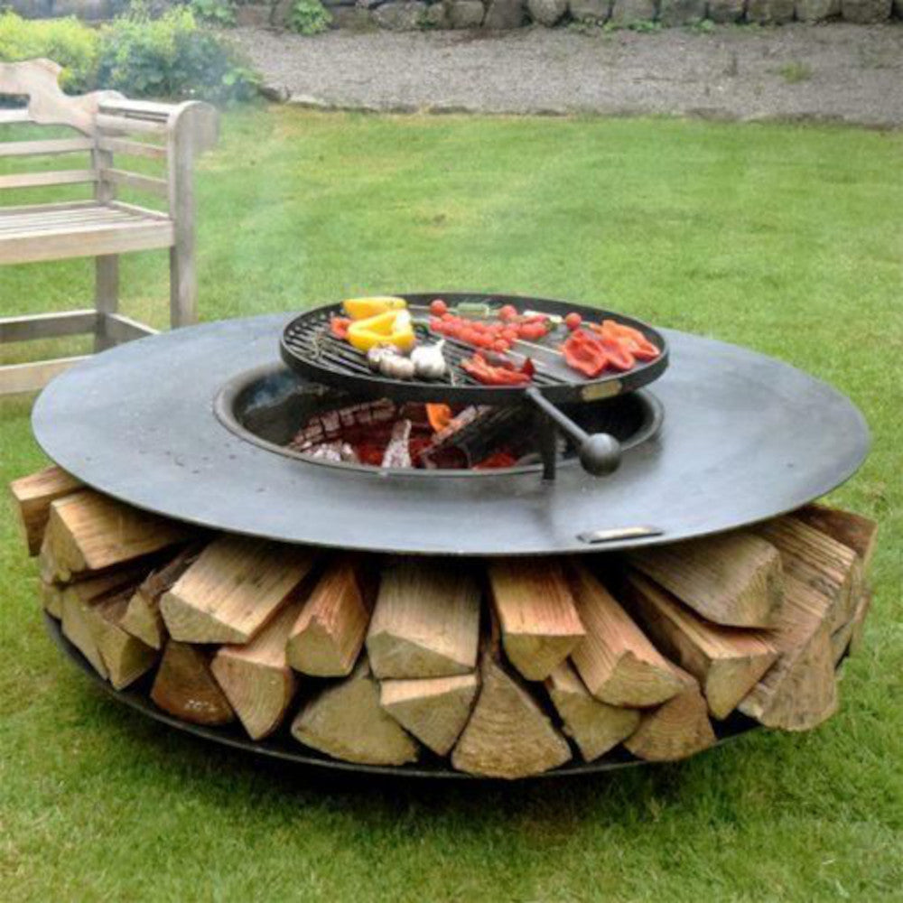 The ring barbecue in action 