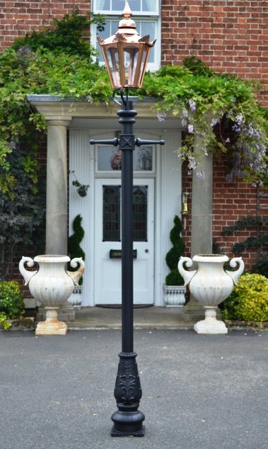 The 'Beatrice' Small Copper Victorian Hexagon Lamp Post