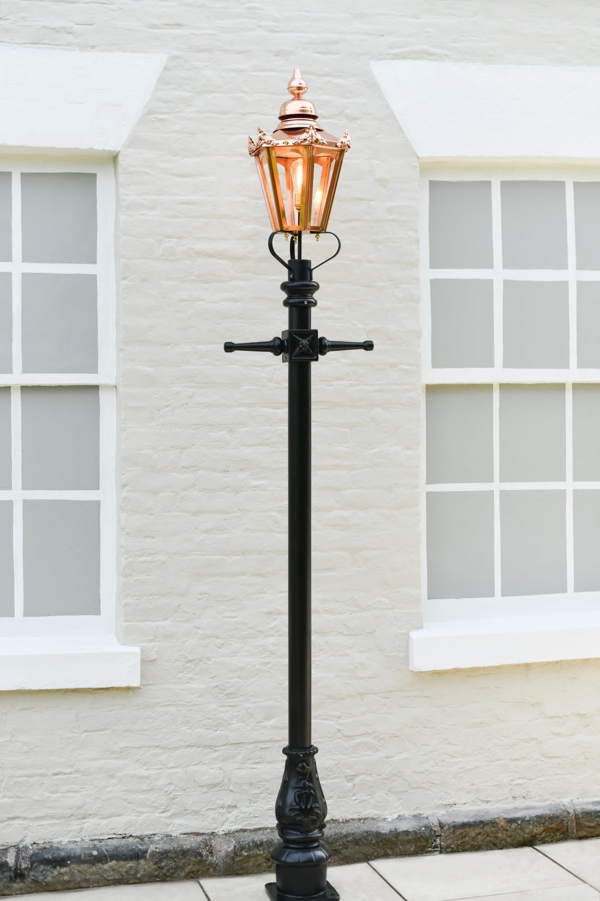 Period Copper Garden Lamp