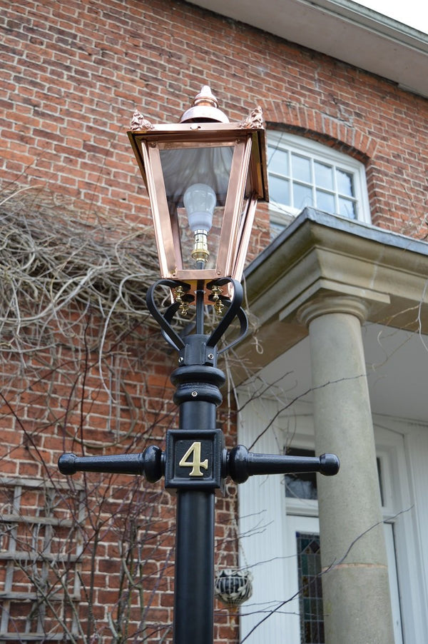 Custom Ladder Bars with Integrated Solid Brass House Number