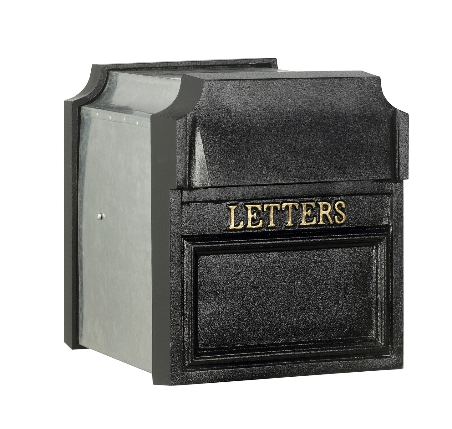 Letter motif in gold type face