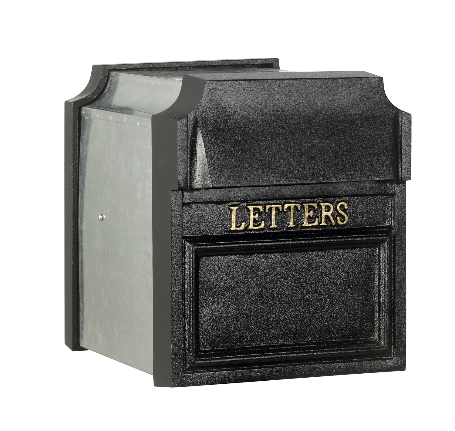 Letter motif in gold type face