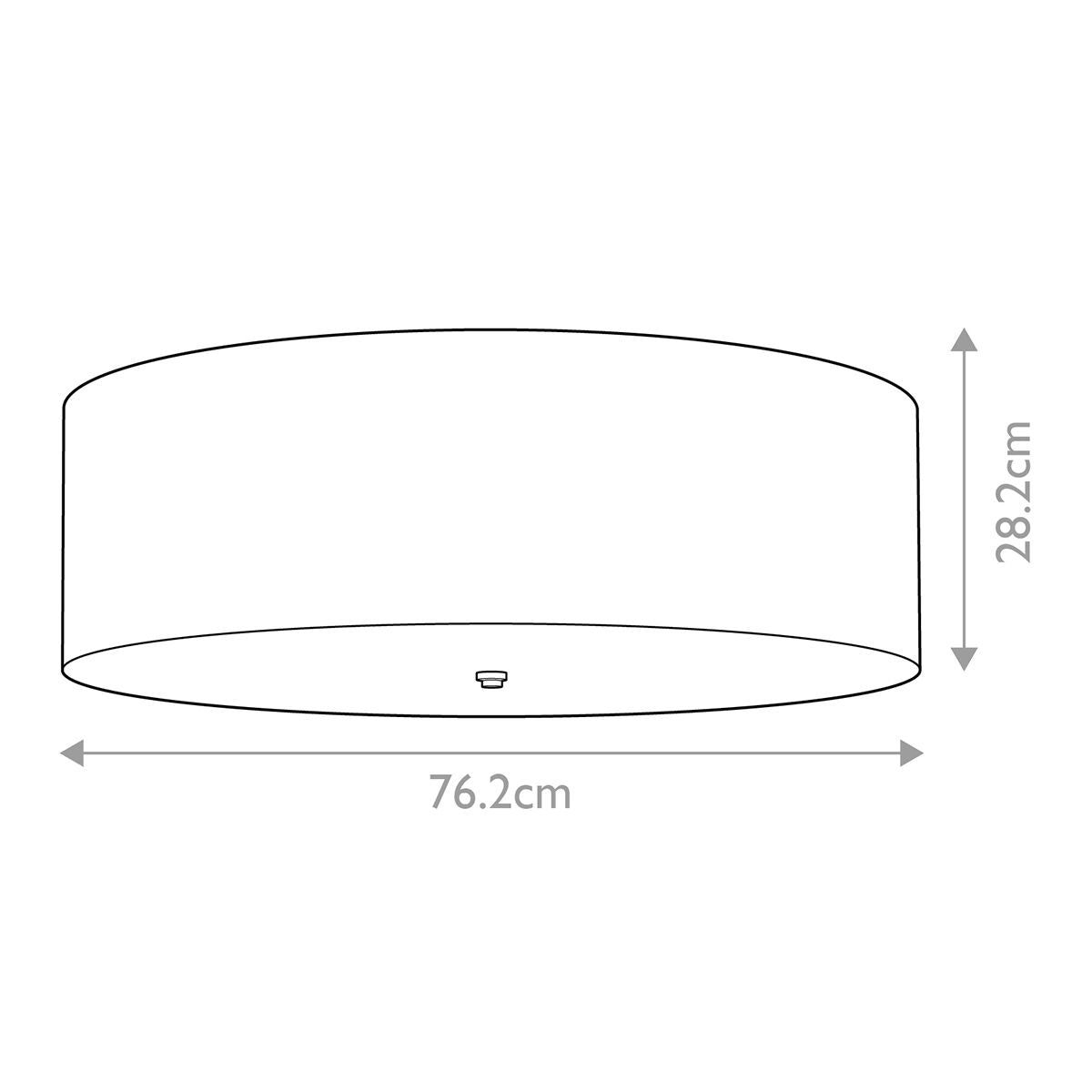 Dimensions of the 'Picton' chrome pendant light