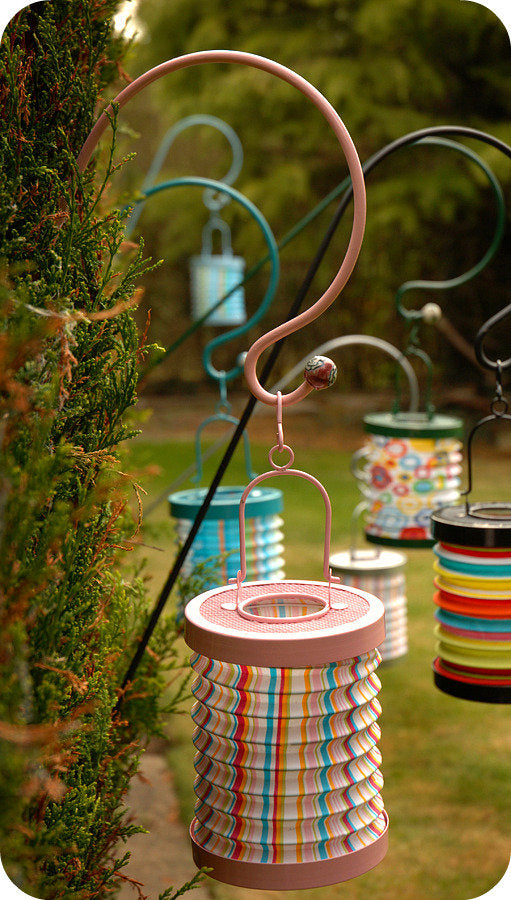 Chic Pink Outdoor Garden Hanging Lanterns