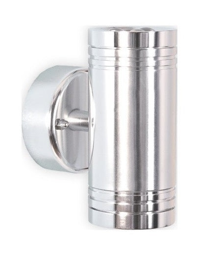Polished Aluminium Up and Down Modern Wall Light