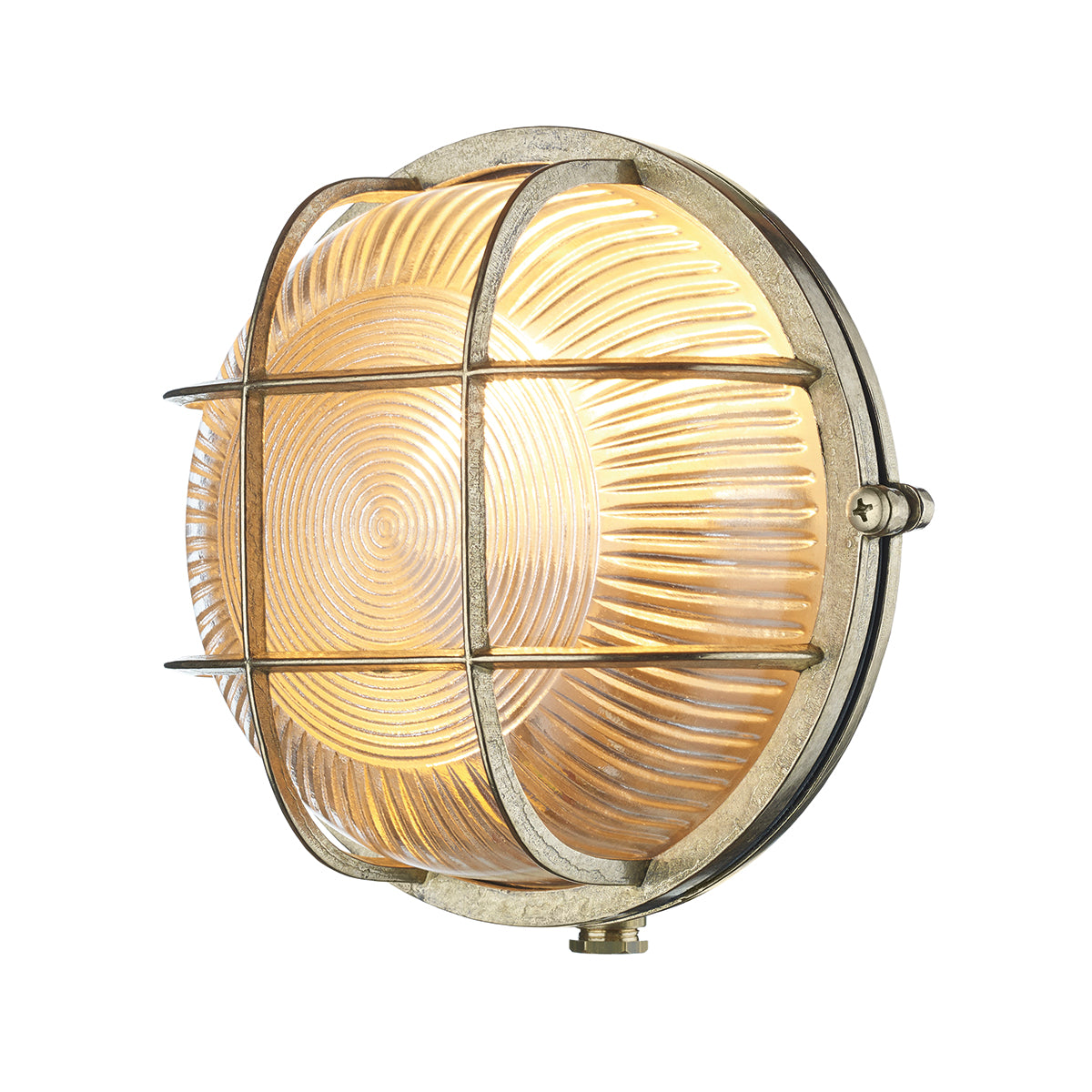 Solid Brass Round Bulkhead Style Ship Wall Light