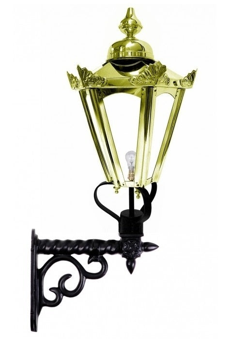 Polished Brass Hexagon Wall Light