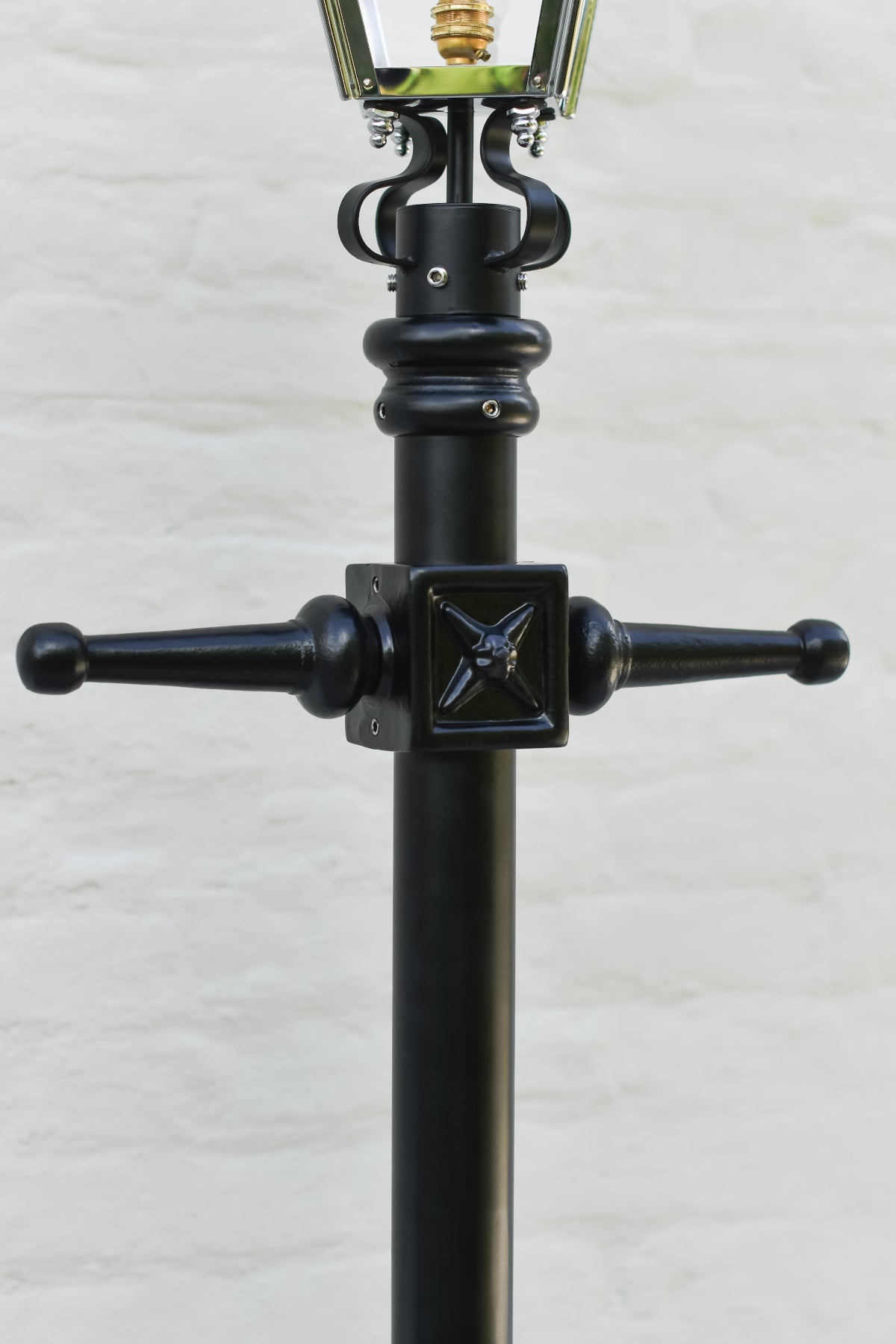 Magnified view of the cast iron ladder bars