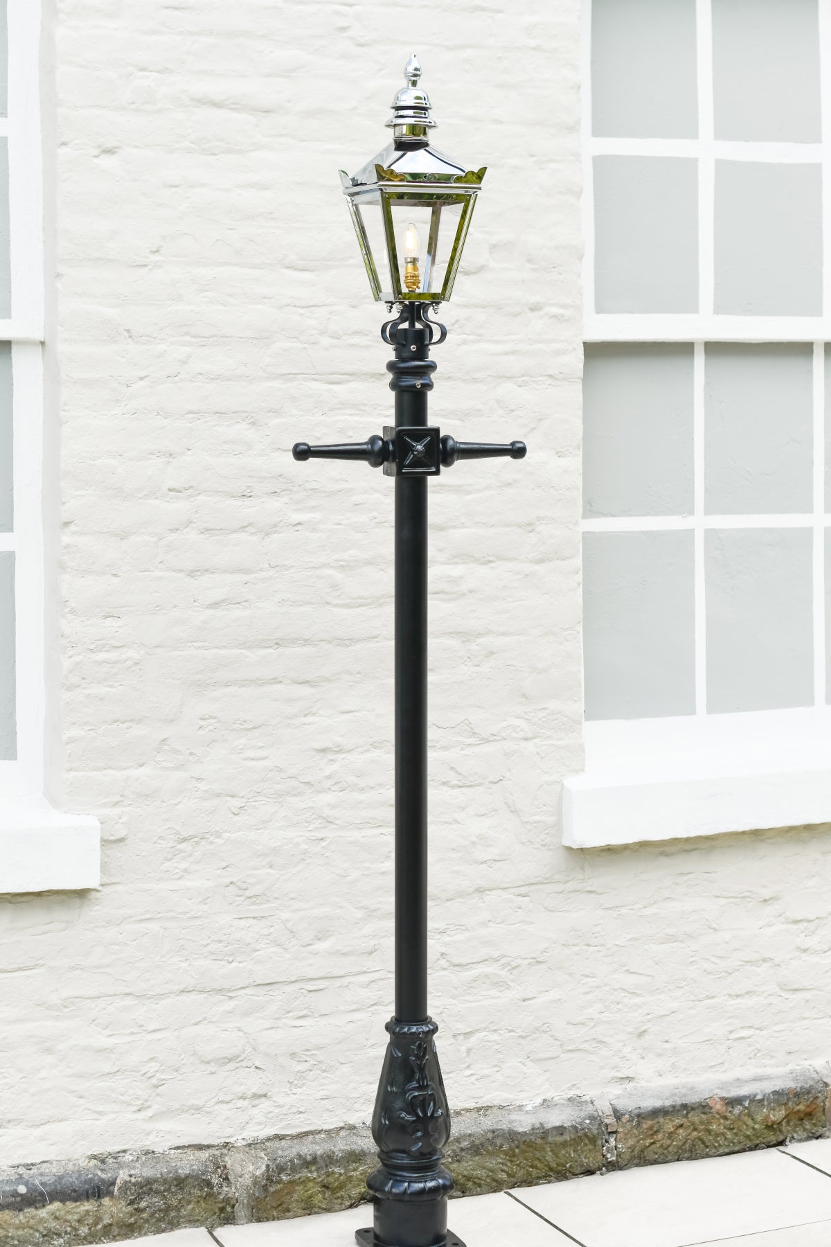 Polished Chrome Kensington Lamp Post 2.25m