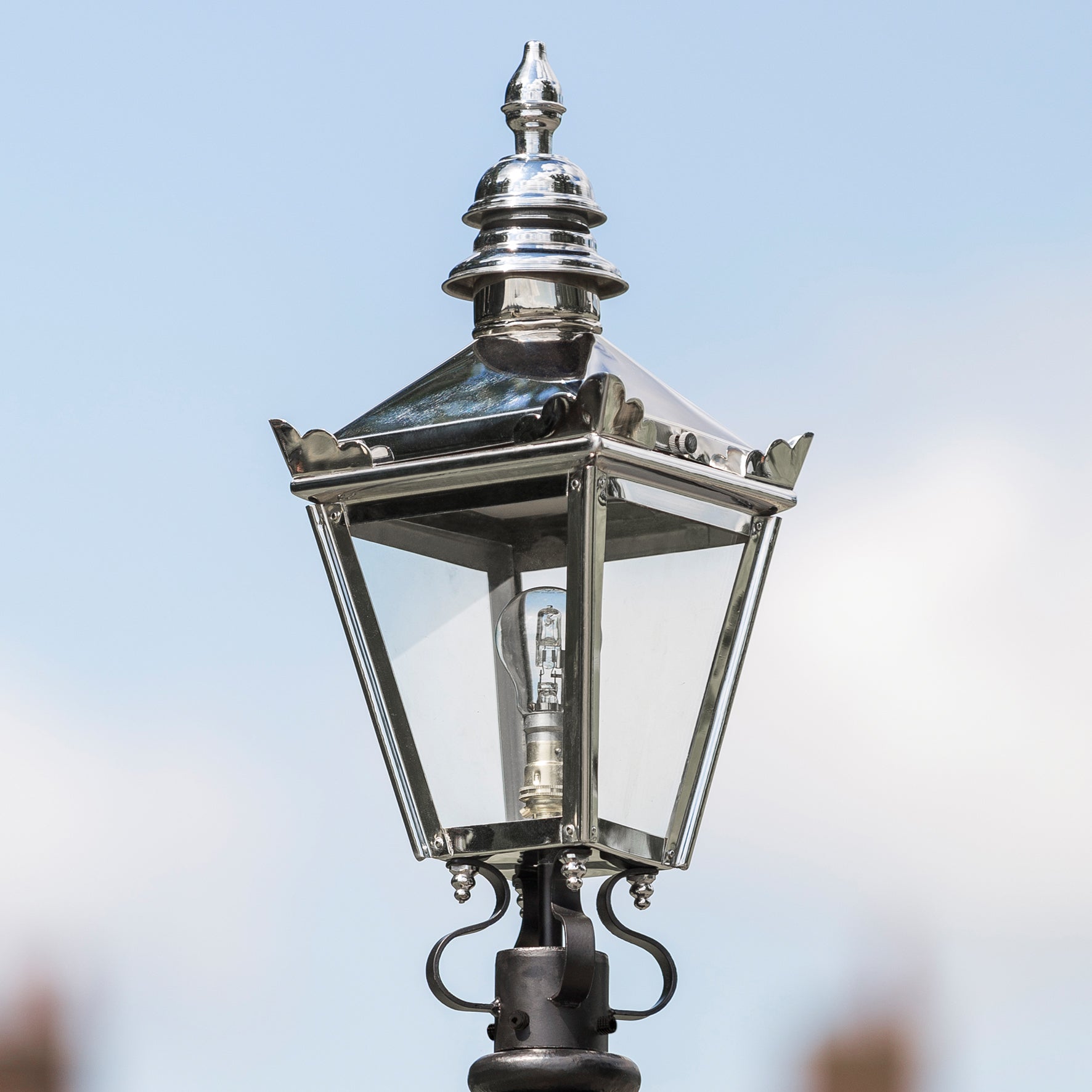 Polished Chrome Victorian Lantern Head