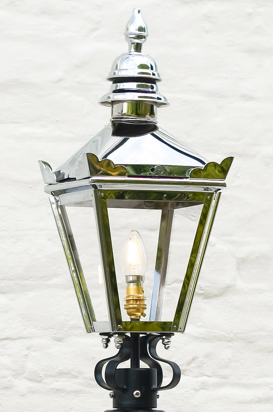 Polished Chrome Victorian Lantern Head