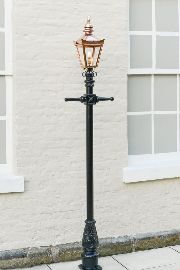 Polished Copper 'Kensington' Lamp Post - 2.25m