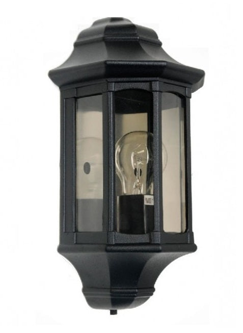 Porch Wall Lantern In Black