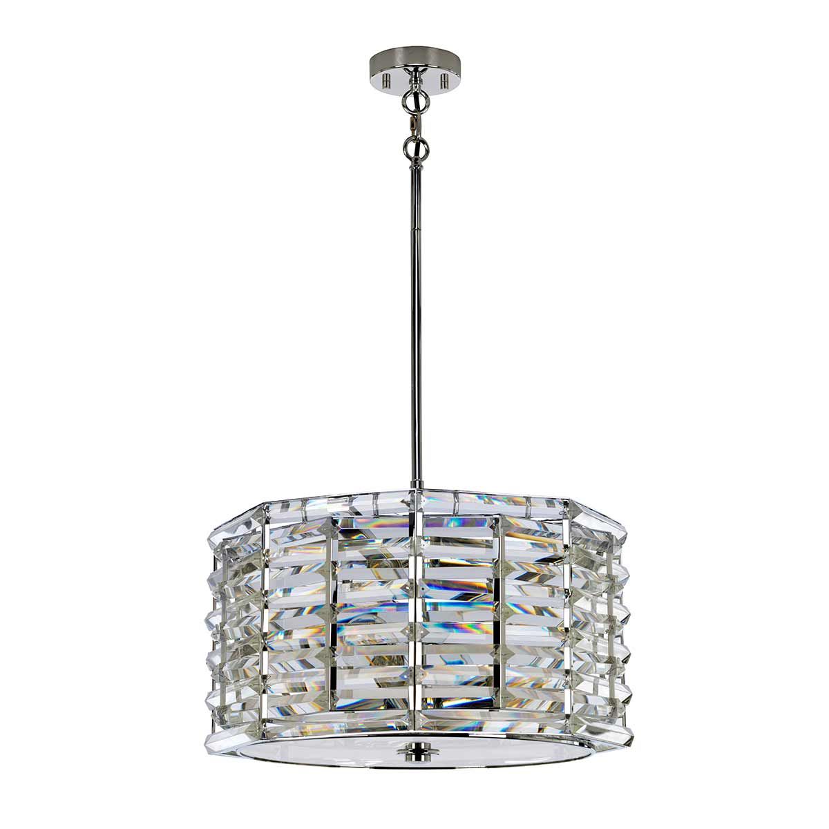 The 4 light pendant not illuminated 