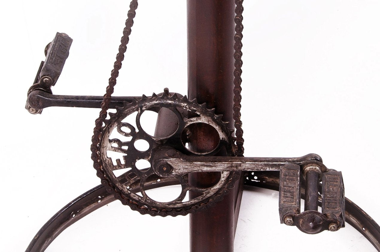 bike parts on pub table