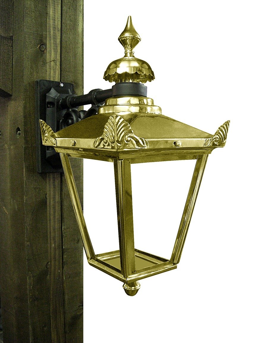 Pair of Hanging Brass Victorian Lantern