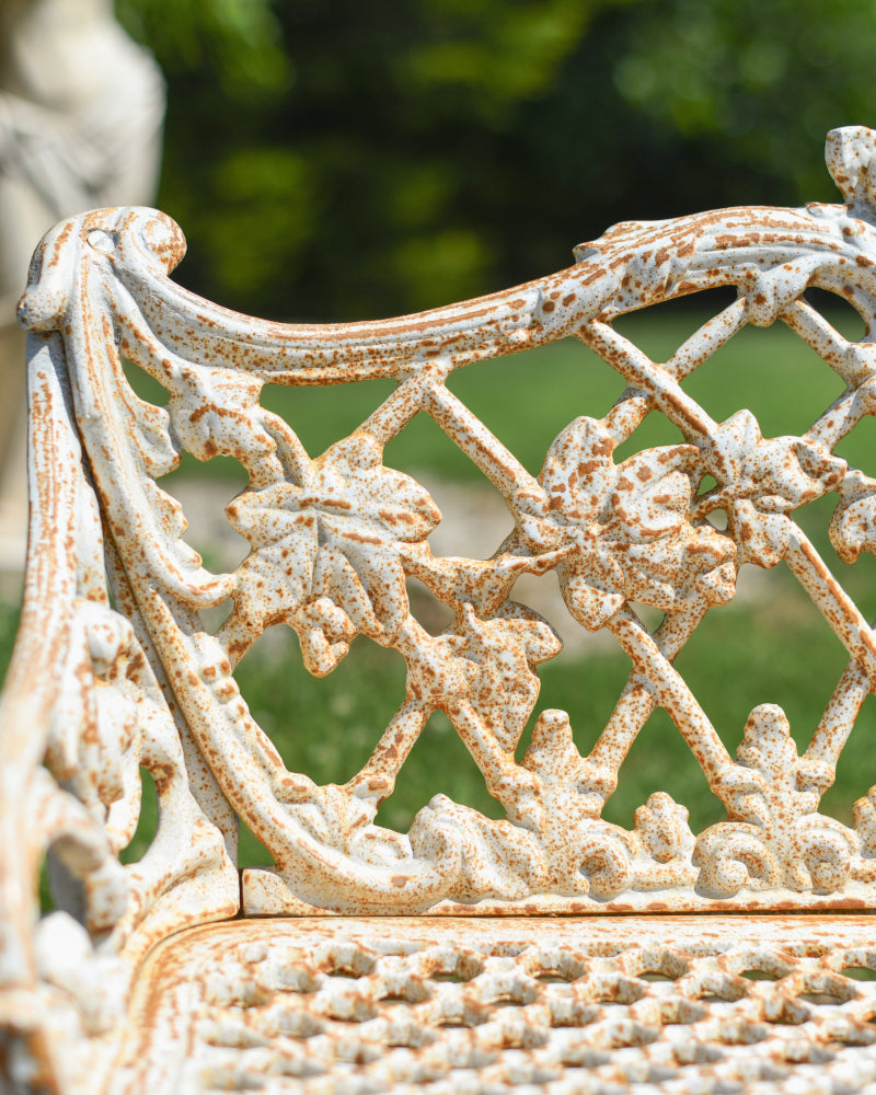 Close up of the ornate backplate