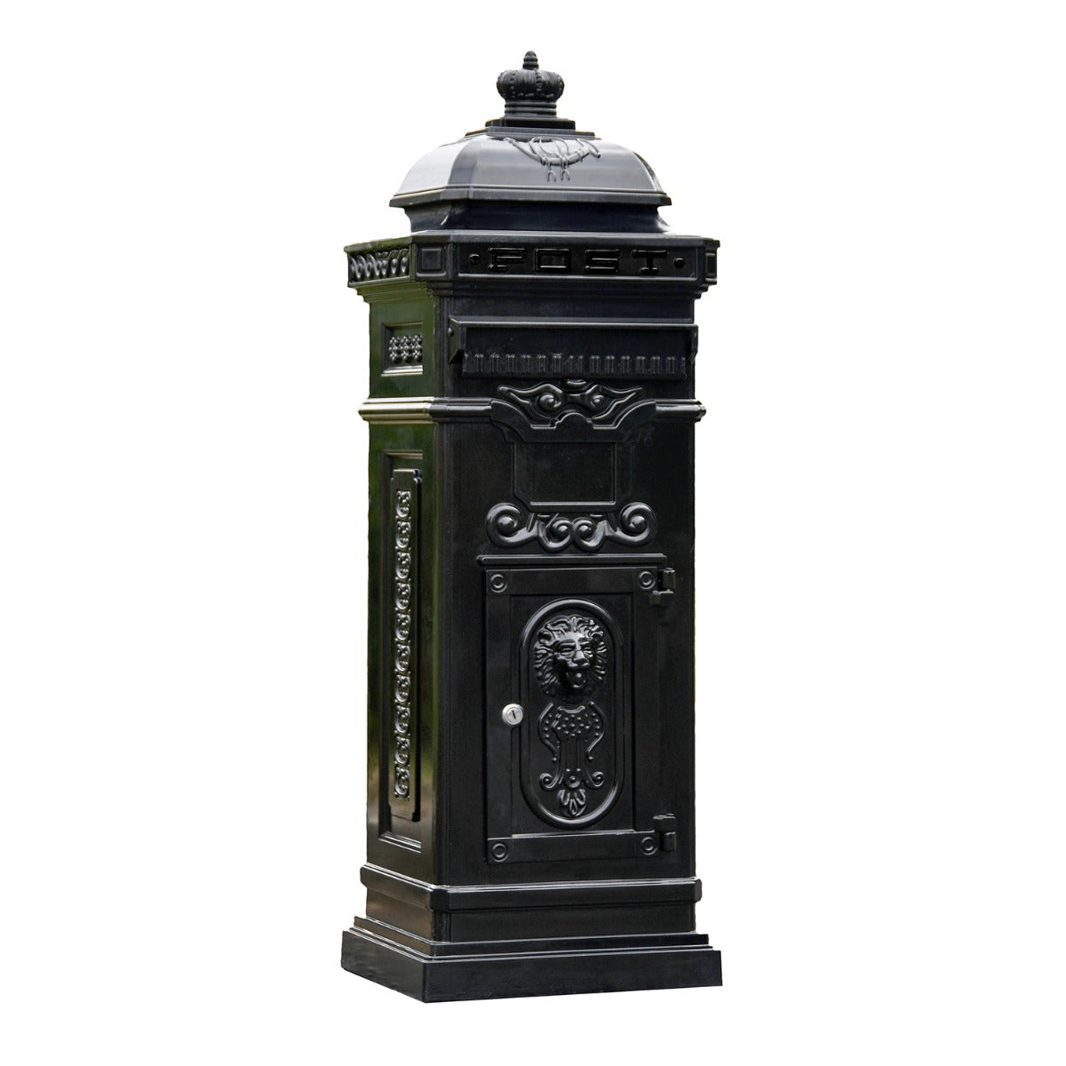 'The Lincoln' Freestanding Pillar Box in Black