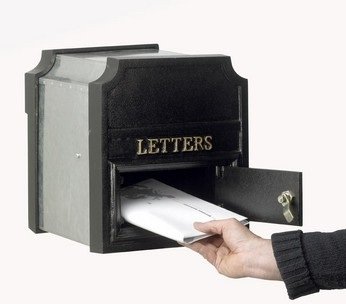Rear opening telescopic letter box