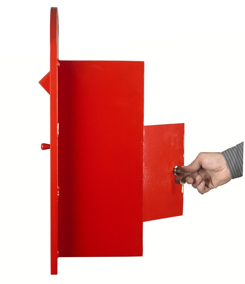 Rear post box door