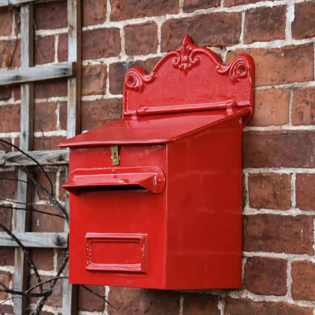 Red 'Cambourne' Secure Parcel Box - thumbnail