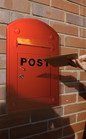 Red "The Paddington" Built In Post Box