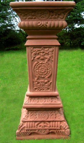 Red Sandstone Sundial Plinth