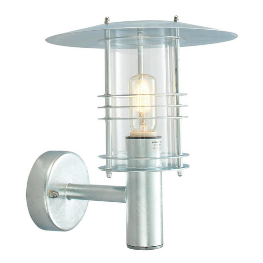 'Redworth' Galvanised Bottom Fix Wall Light