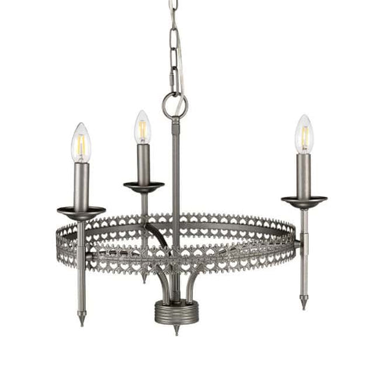 Regal 'Brymbo' Three Light Chandelier - thumbnail