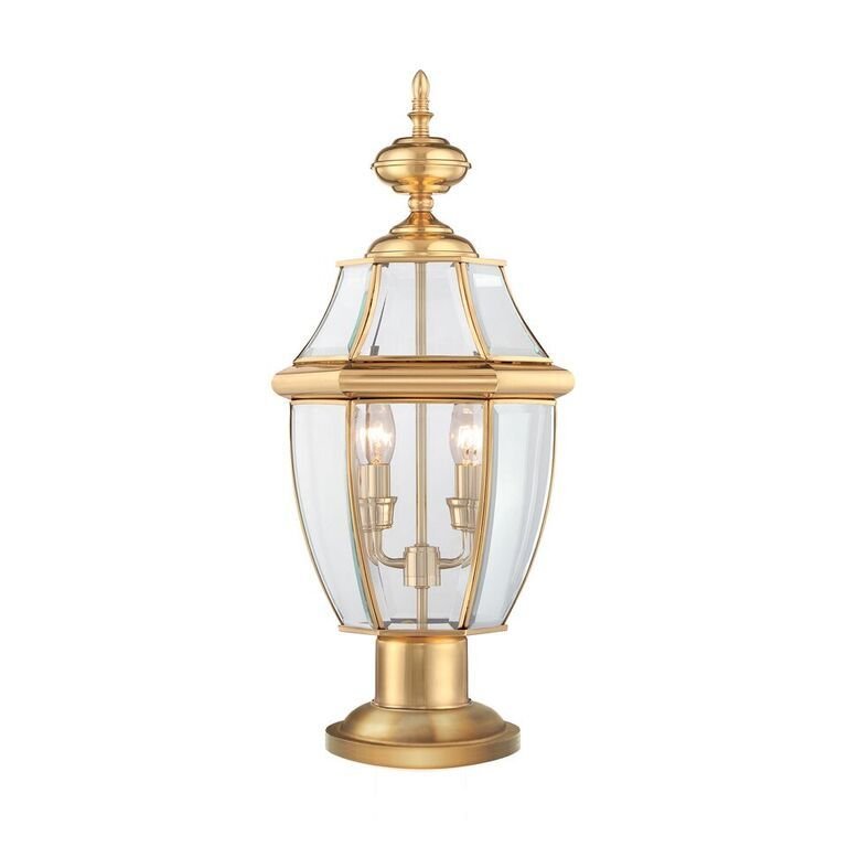 Regal Polished Brass Pillar Light